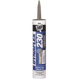 DAP Dynaflex 230 10.1 oz. Gray Premium Latex Exterior/Interior Window, Door and Trim Sealant (12-Pack)