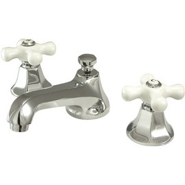 Kingston Brass 8 in. Widespread 2-Handle Mid-Arc Bathroom Faucet in Polished Chrome