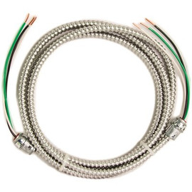 Southwire 10 ft., 12/2 Solid CU MC (Metal Clad) Armorlite Modular Assembly Quick Cable Whip