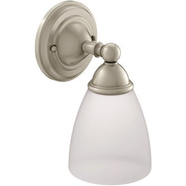 MOEN Brantford 5.28 in. 1-Light Brushed Nickel Wall Sconce