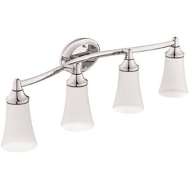 MOEN Eva 32.38 in. 4-Light Chrome Bath Vanity Light