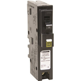 Square D Homeline 15 Amp Single-Pole Plug-On Neutral Combination Arc Fault Circuit Breaker(HOM115PCAFIC) Square D Homeline 15 Amp Single-Pole Plug-On Neutral Combination Arc Fault Circuit Breaker(HOM115PCAFIC)