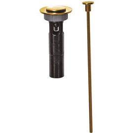 Glacier Bay Plastic Lavatory Drain Trim in Polished Brass