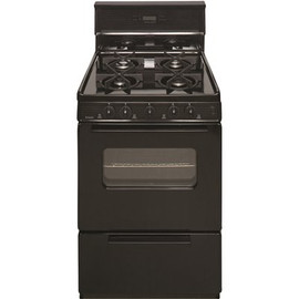 Premier 24 in. 2.97 cu. ft. Gas Range in Black