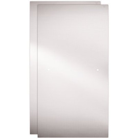 Delta 29-1/32 in. x 67-3/4 in. x 1/4 in. (6 mm) Frameless Sliding Shower Door Glass Panels in Droplet (For 50-60 in. Doors)
