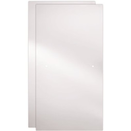 Delta 29-1/32 in. x 55-1/2 in. x 1/4 in. (6 mm) Frameless Sliding Bathtub Door Glass Panels in Frosted (For 50-60 in. Doors)