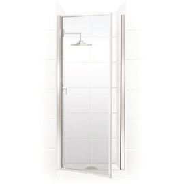 Coastal Shower Doors Legend 21.625 in. to 22.625 in. x 64 in. Framed Hinged Shower Door in Chrome with Clear Glass