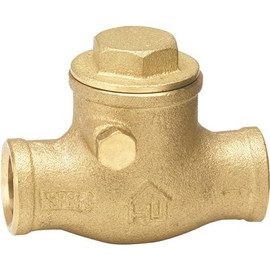 Everbilt 3/4 in. Brass Sweat x Sweat Swing Check Valve