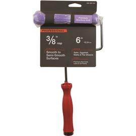 PRIVATE BRAND UNBRANDED 6 in. x 3/8 in. High-Capacity Polyester Knit Mini Paint Roller with Frame PRIVATE BRAND UNBRANDED 6 in. x 3/8 in. High-Capacity Polyester Knit Mini Paint Roller with Frame