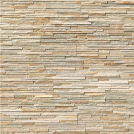 MSI Golden Honey Pencil Ledger Panel 6 in. x 24 in. Textured Quartz Wall Tile (64 sq. ft./Pallet)