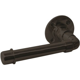 Design House Kimball Single Post Toilet Paper Holder in Satin Black