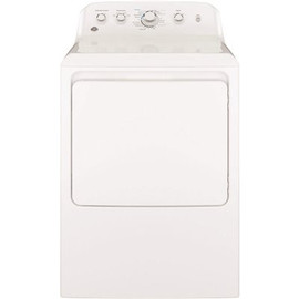 GE 7.2 cu. ft. White Gas Vented Dryer with Wrinkle Care