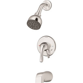 Symmons Origins 1-Handle Wall-Mounted Tub and Shower Faucet Trim Kit in Polished Chrome (Valve not Included)