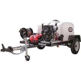 SIMPSON Mobile Trailer 4200 PSI 4.0 GPM Gas Cold Water Pressure Washer with VANGUARD V-Twin Engine