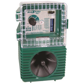 Bird-X Woodpecker Pro Electronic Bird Repeller Guaranteed Woodpecker Control Solution 1-Acre Coverage