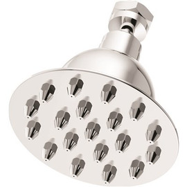 Symmons 1-Spray 3.9 in. Single Wall Mount Fixed Shower Head in Polished Chrome