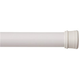 Home Decorators Collection 42 in. - 72 in. No Tools Spring Tension Utility Rod in White
