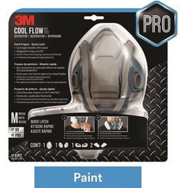 3M Medium Paint Project Respirator with Quick Latch Mask