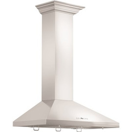 ZLINE Kitchen and Bath 30" Convertible Vent Wall Mount Range Hood in Stainless Steel with Crown Molding (KL2CRN-30)