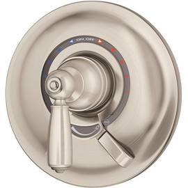 Symmons Allura 1-Handle Wall-Mounted Shower Valve Trim Kit in Satin Nickel (Valve not Included)