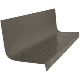 ROPPE Vantage Circular Profile Charcoal 20.4 in. x 48 in. Rubber Square Stair Tread