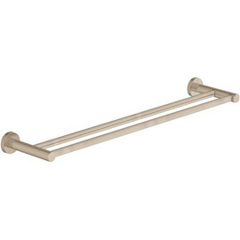 Symmons Dia 18 in. Wall-Mounted Double Towel Bar in Satin Nickel