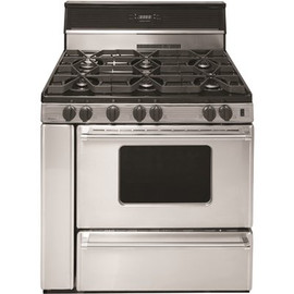 Premier ProSeries 36 in. 3.91 cu.ft. Gas Range in Stainless Steel