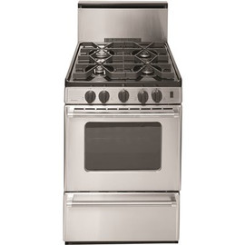 Premier ProSeries 24 in. 2.97 cu. ft. Battery Spark Ignition Gas Range in Stainless Steel