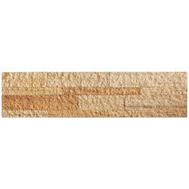 Aspect 23.6 in. x 5.9 in. Golden Sandstone Peel and Stick Stone Decorative Tile Backsplash