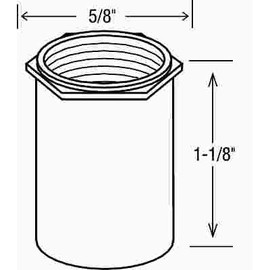 ProPlus 5/8 in. x 1.1 in. Brass Escutcheon