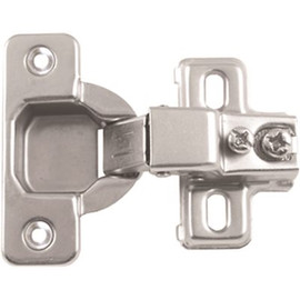 ULTRA HARDWARE Half Overlay 120 Deg. Opening Concealed Hinge For Framed Cabinets (2-Pack)