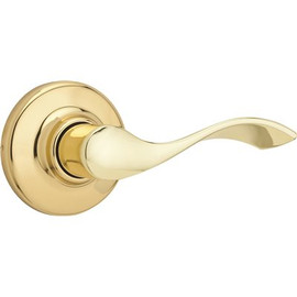 Kwikset Balboa Polished Brass Passage Hall/Closet Door Handle