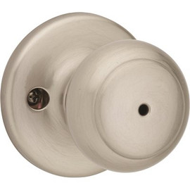 Kwikset Cove Satin Nickel Privacy Bed/Bath Door Knob