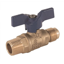 Jomar Gas Ball Valve, 3/8 in. flare x 1/2 in. MIP