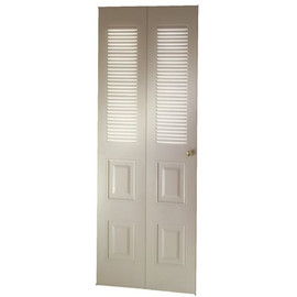 Dunbarton Corporation DUNBARTON WEST CHESTER METAL BI-FOLD DOOR, BRIGHT WHITE, 36X80 IN.