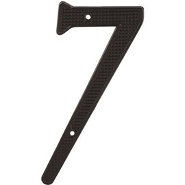 Prime-Line 4 in. House Number 7, Diecast, Black Finish