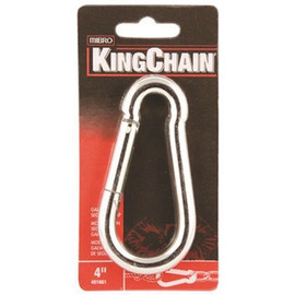 KingChain 4 in. Galvanized Steel Spring Link Security Snap