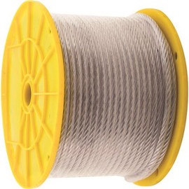 KingChain 3/16 in. x 250 ft. Galvanized Aircraft Cable, 7x19 Construction - 850 lbs Safe Work Load - Reeled