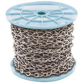 KingChain #12 x 100 ft. Zinc-Plated Steel Reeled Jack Chain