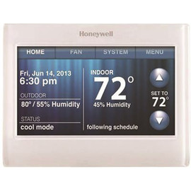 Honeywell Home Wi-Fi 9000 7-Day Color Touchscreen Programmable or Non-Programmable Thermostat