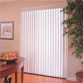 Designer's Touch 3.5 in. PVC Vertical Blinds Alabaster - 35 in. W x 36 in. L