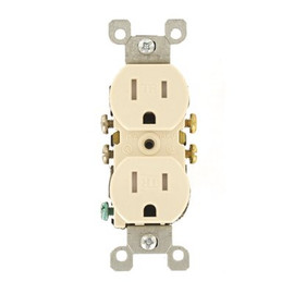 Leviton 15 Amp Tamper Resistant Duplex Outlet, Light Almond