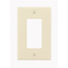 Leviton 1-Gang Decora Midway Rocker Switch Wall Plate, Light Almond