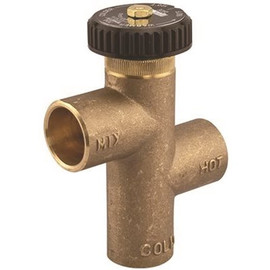 Watts Tempering Valve, Hot Water Extender 3/4 in., Lead Free Brass, Solder End Connections