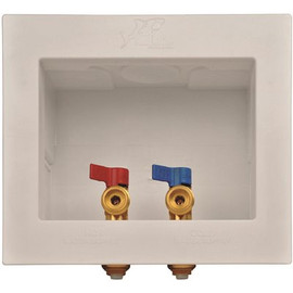 SharkBite 1/2 in. Push-to-Connect x 3/4 in. MHT Brass Washing Machine Outlet Box