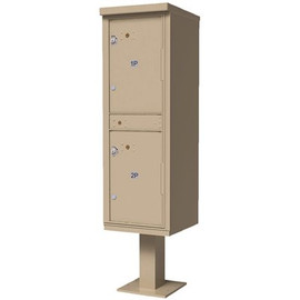 Florence Valiant Outdoor Parcel Locker (OPL) with 2-Lockers in Sandstone