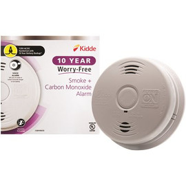 Kidde 10-Year Worry Free Smoke & Carbon Monoxide Detector, Hardwired with 10 Year Battery Backup & Voice Alarm Kidde 10-Year Worry Free Smoke & Carbon Monoxide Detector, Hardwired with 10 Year Battery Backup & Voice Alarm