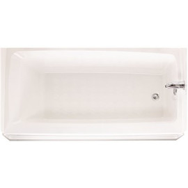 Swan 60 in. Fiberglass Right Drain Rectangular Alcove Bathtub in White