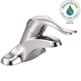 MOEN Innovations 4 in. Centerset Single Handle Low-Arc Bathroom Faucet in Polished Chrome