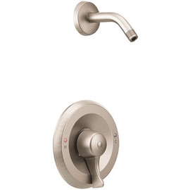 MOEN Commercial Posi-Temp 1-Handle Shower Trim without Valve or Showerhead, Lever Handle, Brushed Nickel